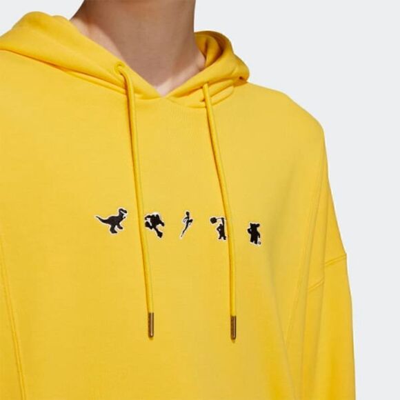 Adidas Originals X Disney Pixar Manga Hoodie Toy Story Monsters Inc Yellow Black - Picture 13 of 13